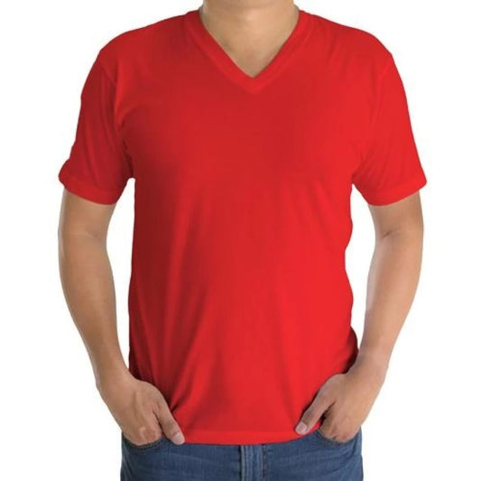 Plain Fashionable V-neck T-Shirts